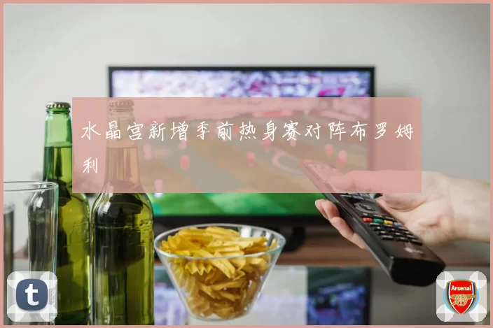 水晶宫新增季前热身赛对阵布罗姆利